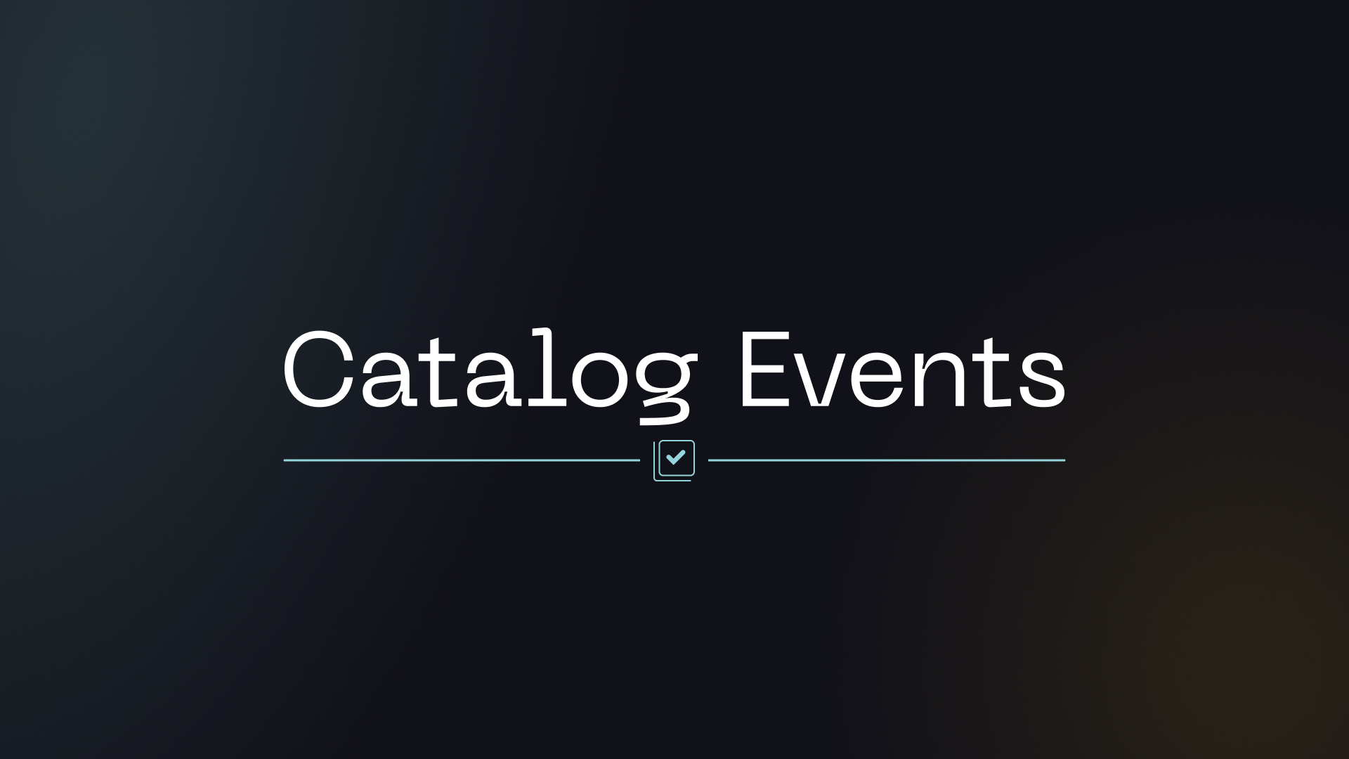 Catalog Module